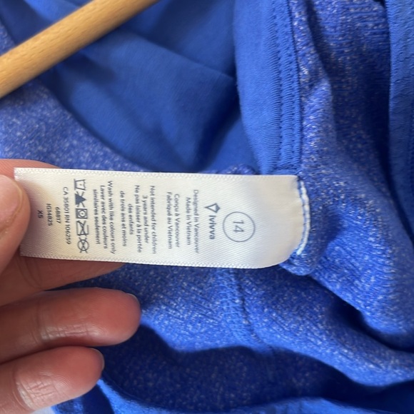 Ivivva Girls Tank Top Athletic Blue size 14 - Picture 8 of 10